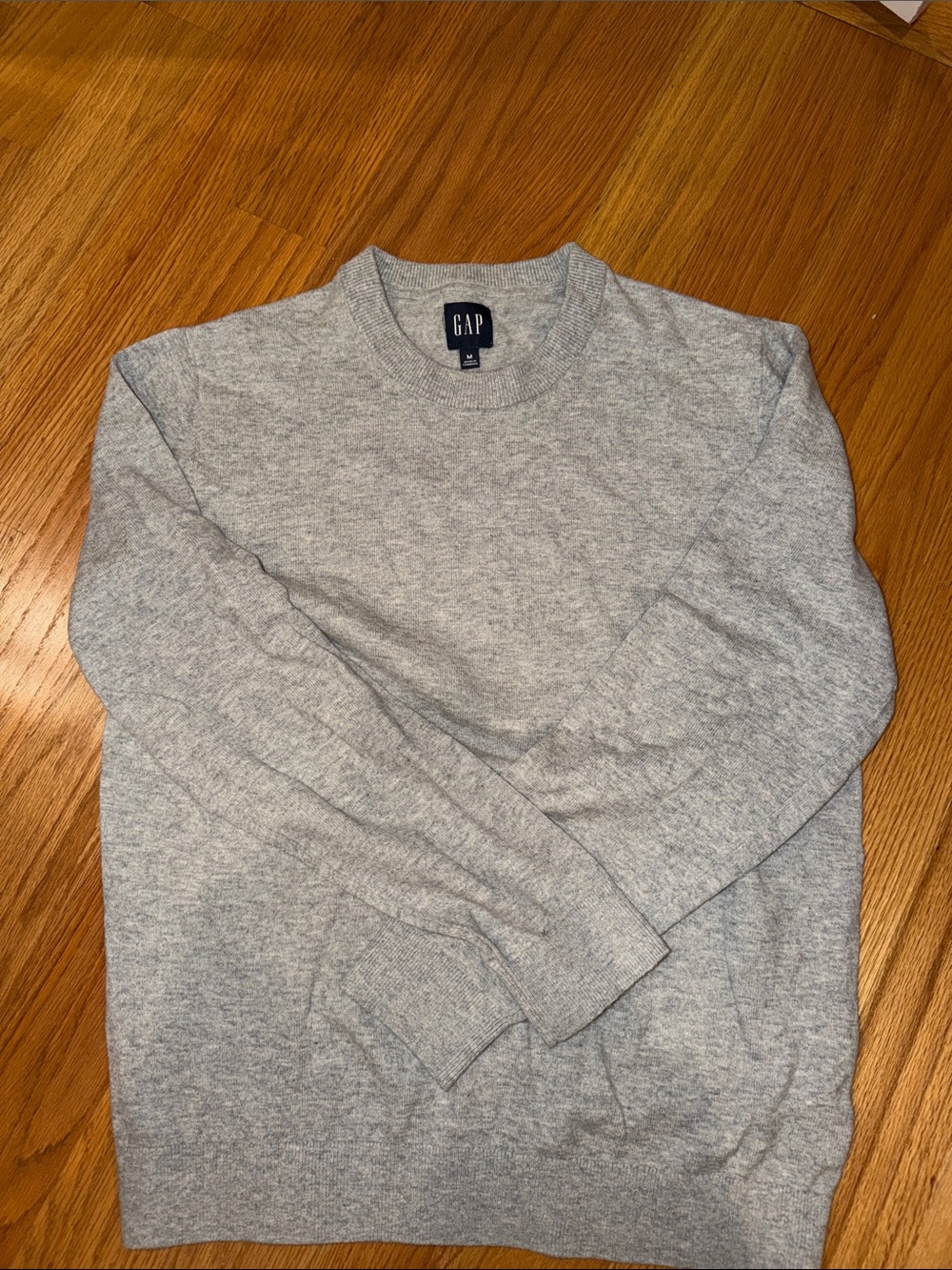GAP Light Heather Gray Crewneck Sweater